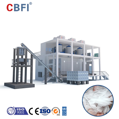 Industria de bebidas Máquina de hielo en volúmenes Almacenamiento en frío con temperatura de hielo de -5oC