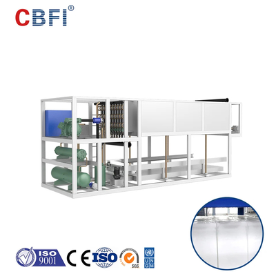 Máquina para hacer hielo con evaporador de acero inoxidable con certificado CE/ISO
