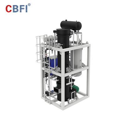 Refrigeración por agua de CBFI máquina del tubo del hielo de 1 tonelada con el sistema de Siemens