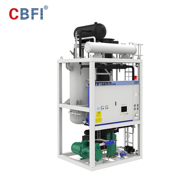 Sistema de CBFI Freón máquina del tubo del hielo de 30 toneladas con el compresor semi hermético
